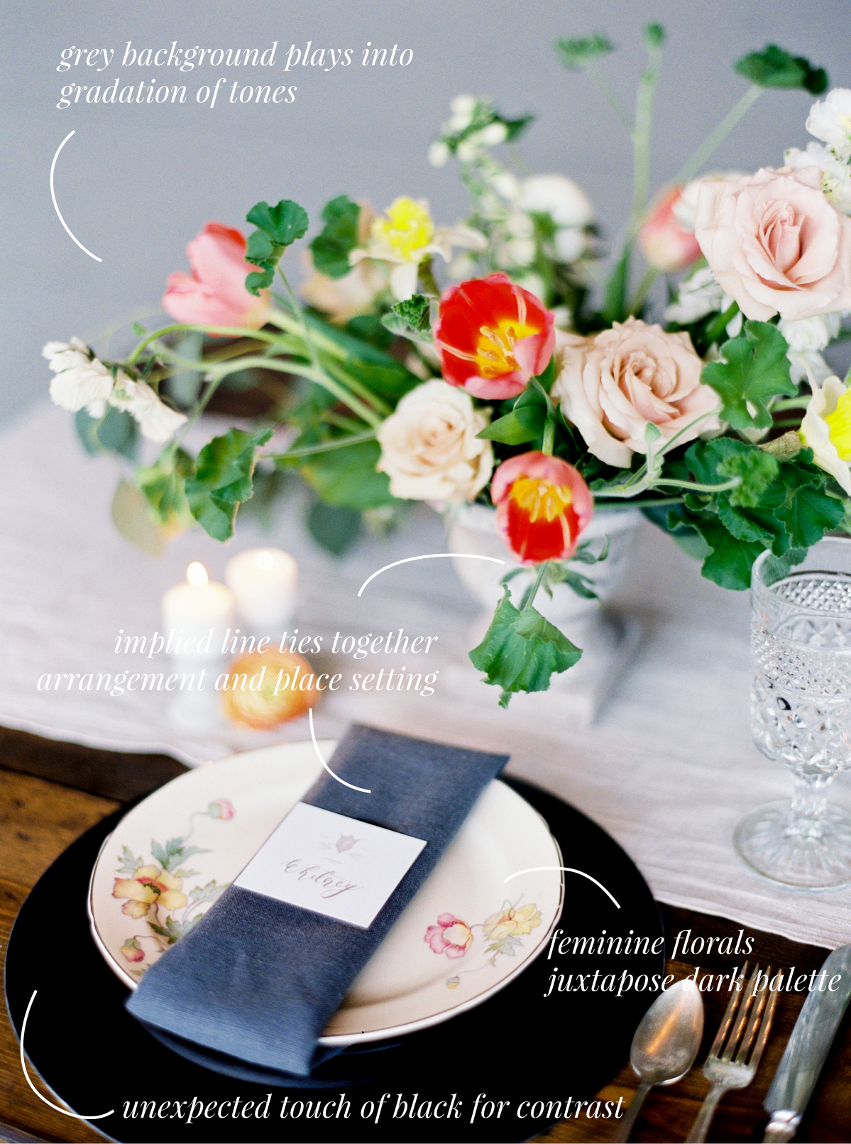  3 Ways to Make Your Tabletop Design Pop | The School of Styling | Love, The Nelsons Photography | www.theschoolofstyling.com 